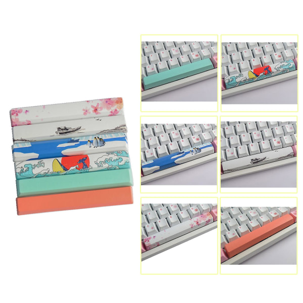 Gjør det selv Pbt 6.25u Space Keycap Dye-subbed mekanisk tastatur Keycap OEM Profile