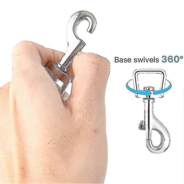20-pack Kraftiga Svängbara Karbinhakar för Hundkoppel och Halsband - Hållbart Lås, Öglebult, Trigger Clip