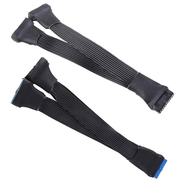 12cm Mini Hovedkort Usb3.0 19/20pin Header Forlengelses Splitterkabel 1 Til 2