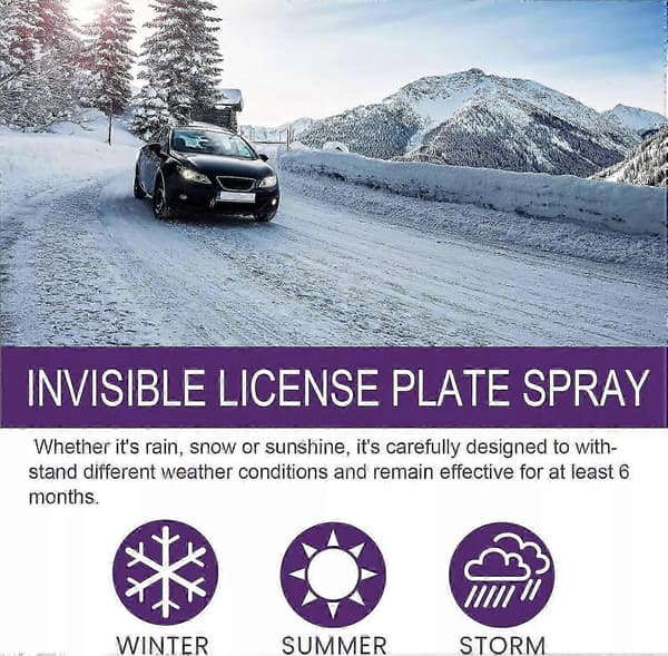 Usynlig Skilt Spray, Reflekterende Spray for Skilt