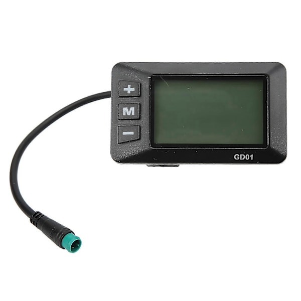 36V 48V LCD Elektrisk Cykel Display GD01, 5 Pin Vandtæt Stik, 22.2mm Styr