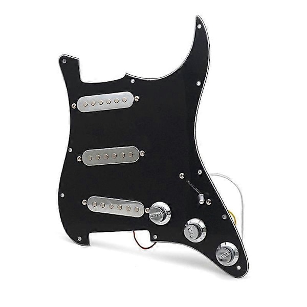 Elektrisk Guitar Single Pickup Panel Samling Elektrisk Guitar Panel Kredsløb Sølvbelagt Tilbehør