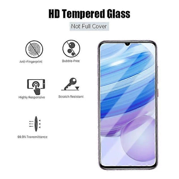 3 st Härdat Glas för Xiaomi Redmi Note 9S Skärm