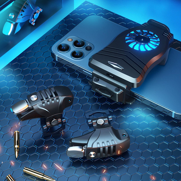 2 st G3 Mobila Spelkontrollerknappar Joystick Triggers för PUBG