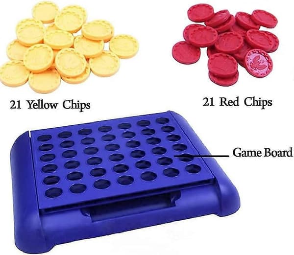 4 på Række Brætspil Foldbar Line up 4 Legetøj Børns Uddannelse til Børn Blå