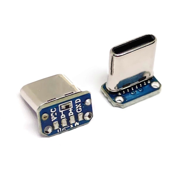 5st 16-pin Typ C Usb-c Hane Typ C Jack Hane Vertikal Patchkort Tillbehör