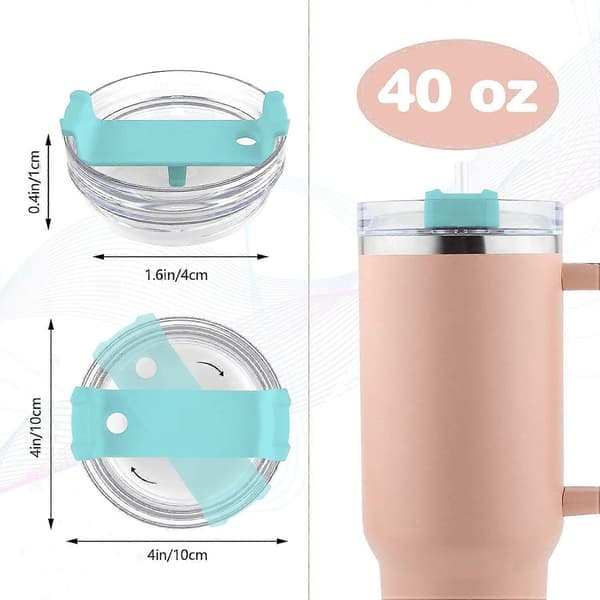 Mugglock som passar mugg 40 oz, ersättningslock stänksäkra lock spillfria mugglock green