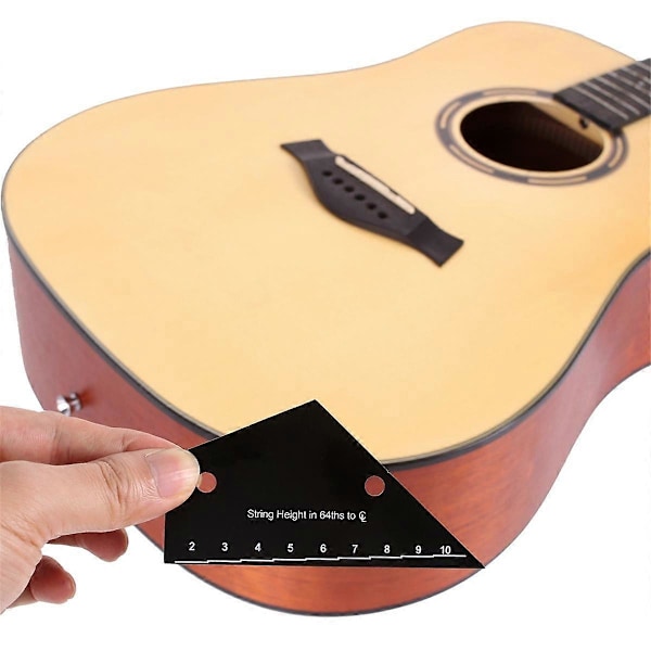 Fretutjämningsverktyg Gitarr Bas Hals Greppbräda Mätlinjal Gitarr Fret Rocker Nivåverktyg