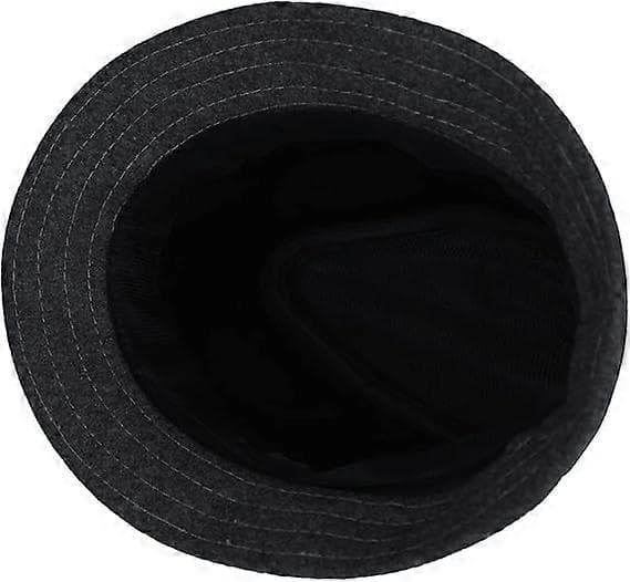 Hat, Panama Hat, Elegant Vinter Bowler Hat, Gentleman Jazz Hat, Varm Efterår Vinter Hat, til Rejsefest Udendørs, (Lysegrå)
