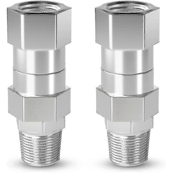 2 stk. højtryksrenser drejeled, 3/8 tommer Npt han gevindfitting