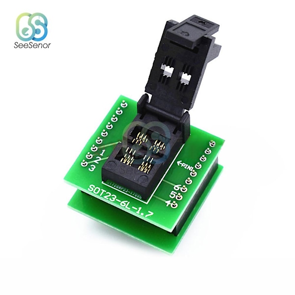 Sot23-6l-1.7 Åldringstest Säte Ic Programmer Adapter Chip Test Socket Bränningssäte Integrerade Kretsar