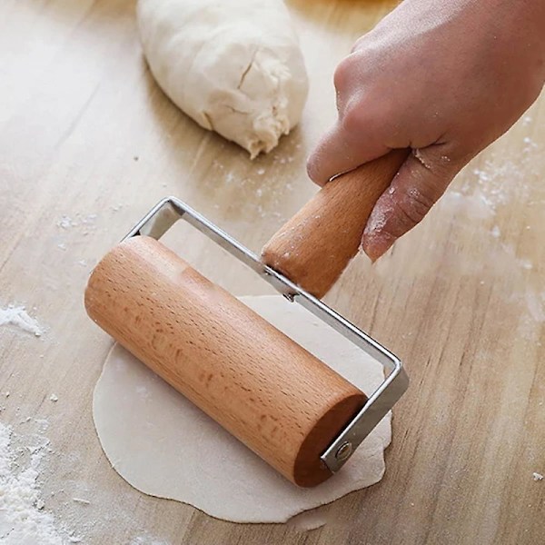 Kagerulle dej pizza pasta hånd kagerulle bage tromme træ one-size-fits-all