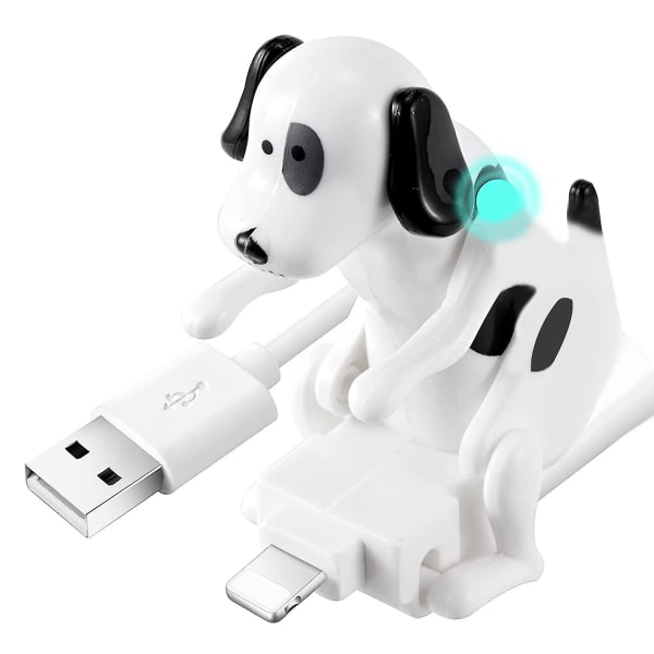 USB-kabel Funny Humping Dog Charger til iPhone 13/12/11 og mere, Flytende Spotty Dog Hurtigoplader USB-kabel
