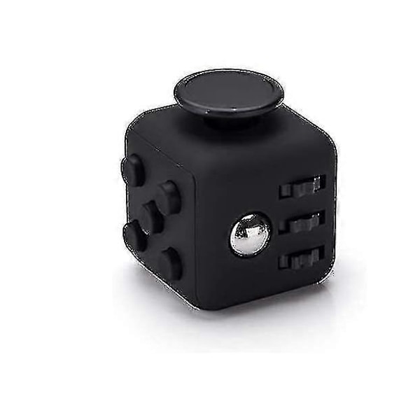 Fidget Cube Antistressleksak För Att Minska Stress Vid Nervositet För Alla Åldersgrupper (svart)