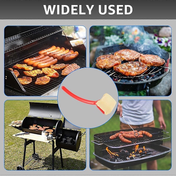 BBQ Grillbørste uden børstehår, udskifteligt rengøringshoved grillrenserbørste
