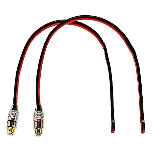 Speaker Wire 14 Awg With Phono Rca Female Jack, 2 Channels