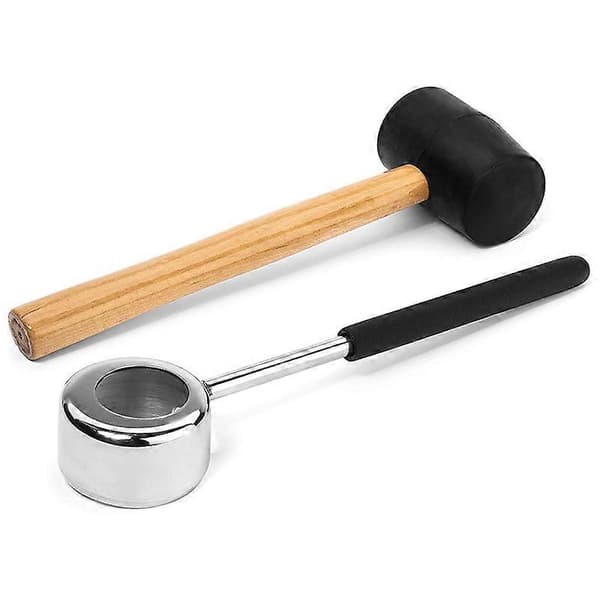 Åbner Sæt Kød Fjernelse med Hammer Rustfrit Stål Sikker til Unge Kokosnødder
