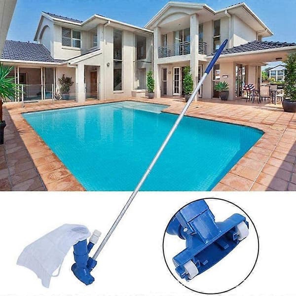 Pool Skimmer Set Kit Pool Dammsugare för Poolunderhåll Damm Fontän Rengöring