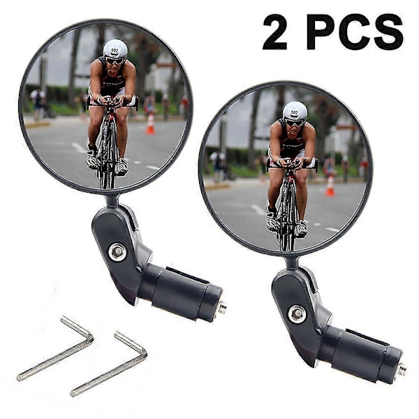 Cykel Spejl, Cykel Bakspejl, HD Sikkerheds Bakspejl, Konveks Spejl Med Justerbar Styrinstallation, Egnet Kompatibel Med