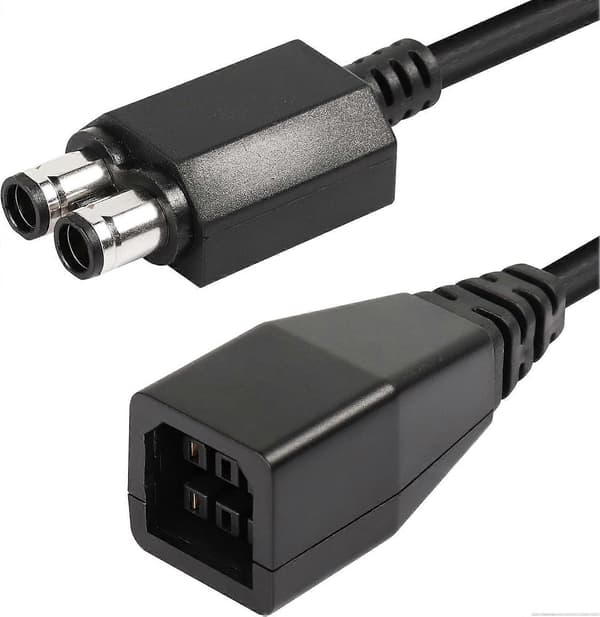 Xbox 360 til Xbox 360 S Strømkonverteringskabeladapter, Adapterkonverter Strømkabel til Xbox 360 til 360 Slim Udskiftning
