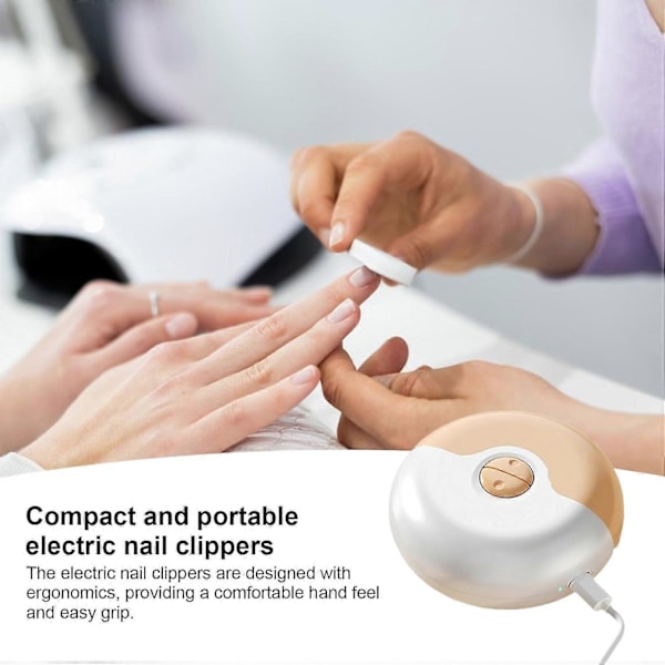 Elektrisk nagelklippare för vuxna - Nageltrimmer Nagelpolerare 2 i 1, 2 i 1