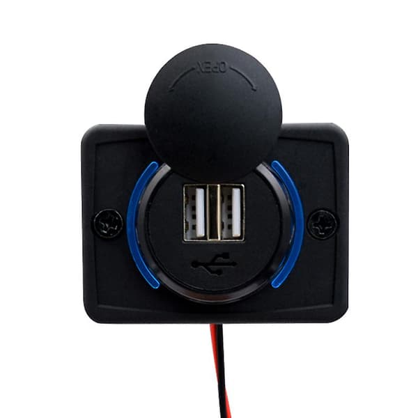 DC 12-24V Bil Lader Dobbel USB Campingvogn Caravan Rask Lading For Bils Interiør Skruer Universal 31A Tilbehør
