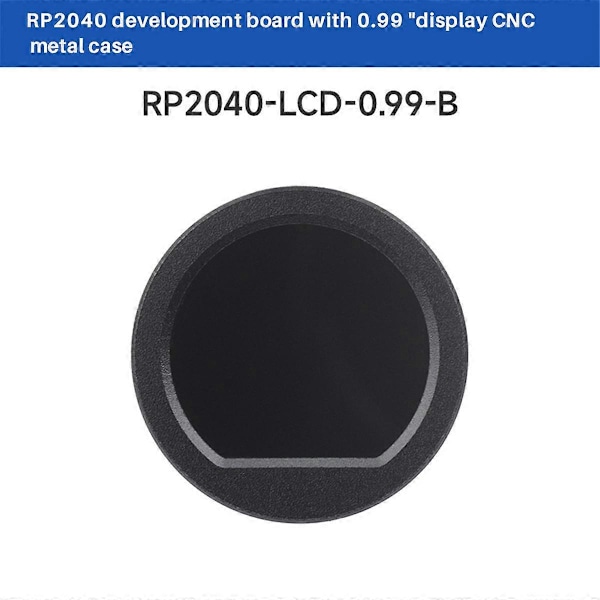 RP2040 Mikrokontroller MCU Kort 0.99-tums Rund LCD-skärm Gyrosensor 65K Färg Accelerometer CNC Metallhölje