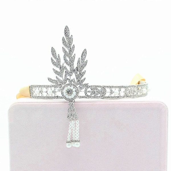 Rhinestone Blad Bryllup Tiara Hårbøjle