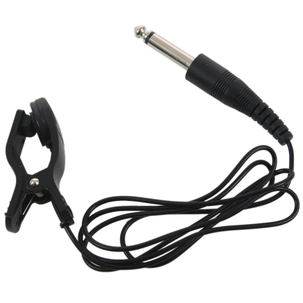 Black Universal Guitar Acoustic Clip On Pickup Piezo Contact Microphone UK