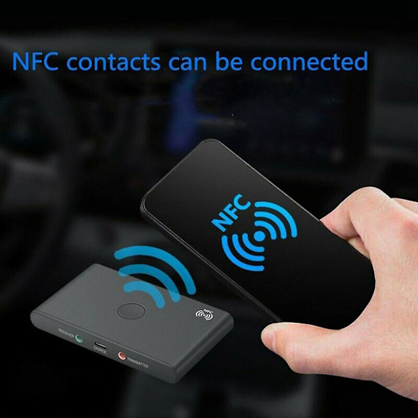 Tx6 Bluetooth Bt 5.0 Audio 3,5 mm Sender/Modtager Adapter 2 i 1 Understøtter Nfc Håndfri Hovedtelefon