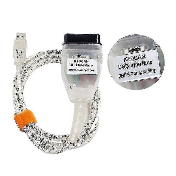 BMW Diagnostisk Testkabel - Inpa Bmw K+can K+dcan Med Switch Hvid