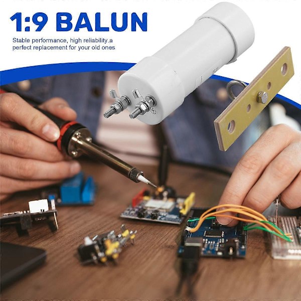 1:9 Balun 200W Kortbølgeantenne 50 Ohm til 200 Ohm Impedanskonvertering Intercom Kortbølge
