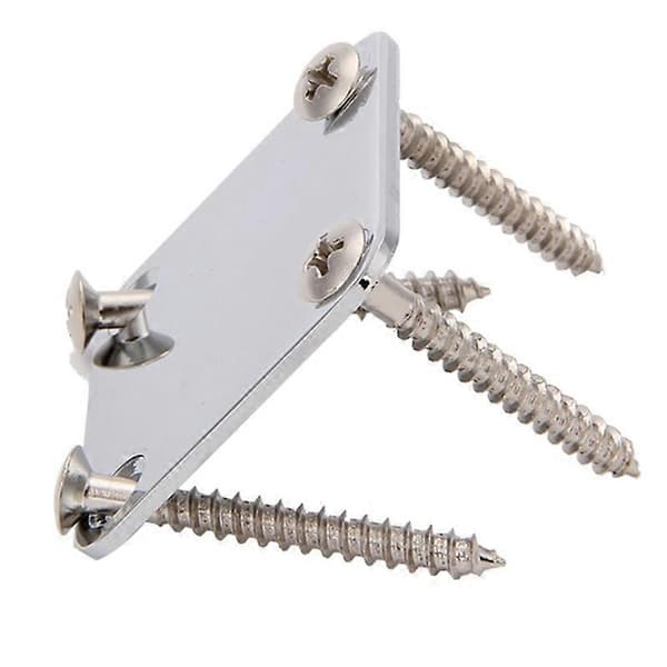 1 Set Elgitarr Hals Platta med Skruvar för Strat Tele Gitarr Precision, Jazz Bass Ersättning