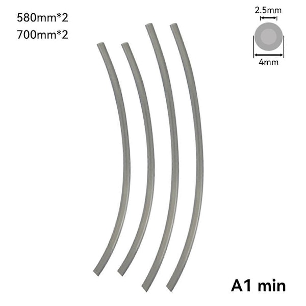 För PTFE-rör ID 2,5 mm OD 4 mm Teflonto-rör 1,75 mm för 3D-skrivare A1/A1 Mini/P1P/P1S/X1C 4M,A