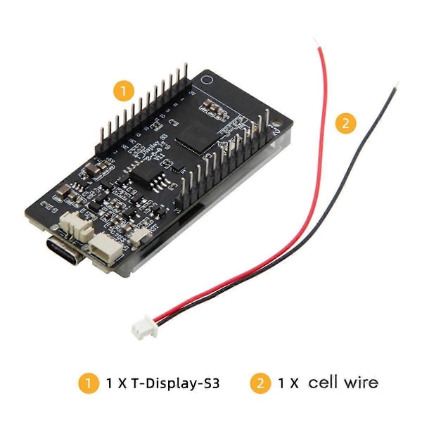 T-Display-S3 1,9-tommer LCD Udviklingskort til Nerd Miner Bitcoin Solo Lotteri Miner BTC Miner, Ikke
