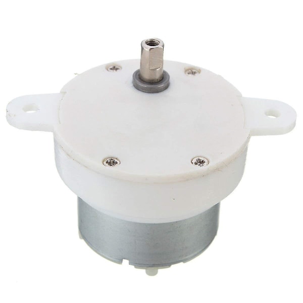 Høy dreiemoment 12v DC-motor, saktegående elektrisk motor/girkasse 3rpm 4mm akseldiameter mikromotor 1 stk