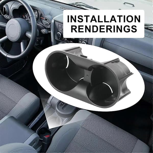 For Jeep Wrangler 2007-2010 Koppholder foran konsoll 1FH72XDVAA