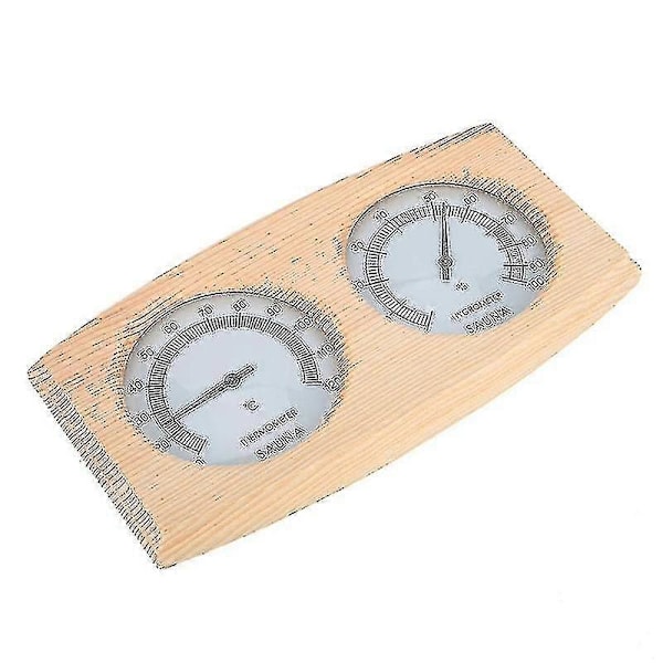 2 I 1 Saunarum Træ Termometer Hygrometer Damp Temperatur Fugtighedsmåler -gt