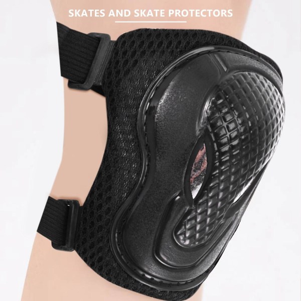 Knäskydd och armbågsskydd Stöd Skydd Säkerhetsskyddssats för Vuxen Skate Skydd