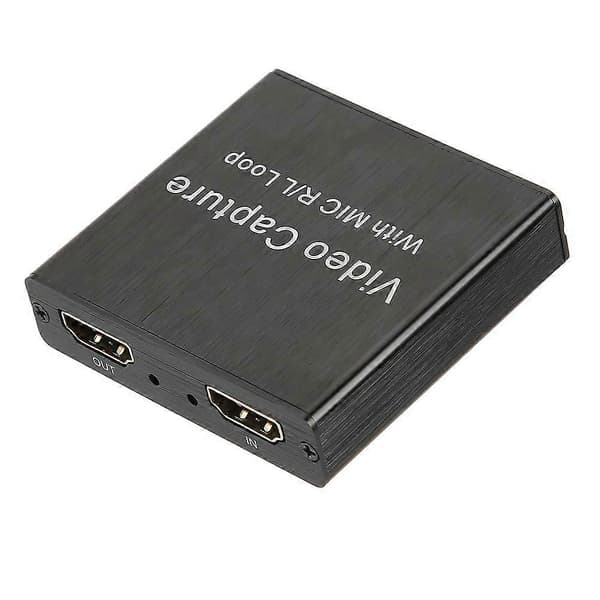 Video Capture Card USB2.0 HDMI Loop‑Out Stöd 4K Elektronisk Utrustning 0.4a 5V DC YEMMA
