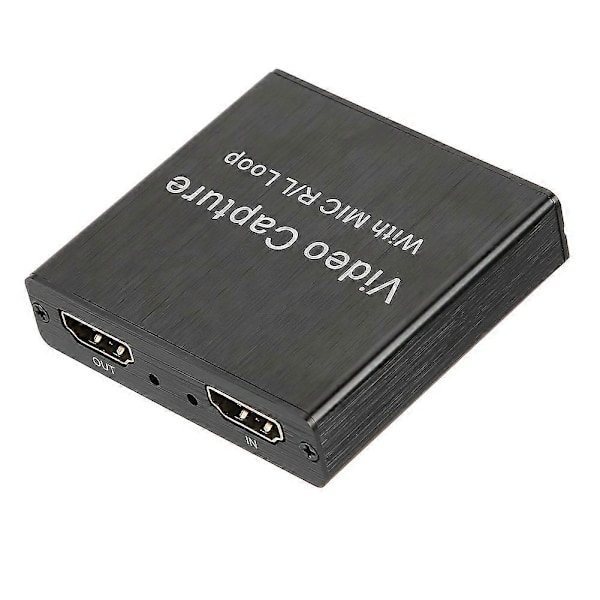 Video Capture Card USB2.0 HDMI Loop&#8209;Out Tukee 4K Elektroniikkalaitteita 0.4a 5V DC YEMMA