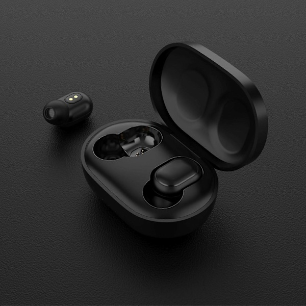 Kablet Ladeetui Erstatning USB Ladeørepropper Ladeetui for Redmi AirDots 2 Svart YEMMA