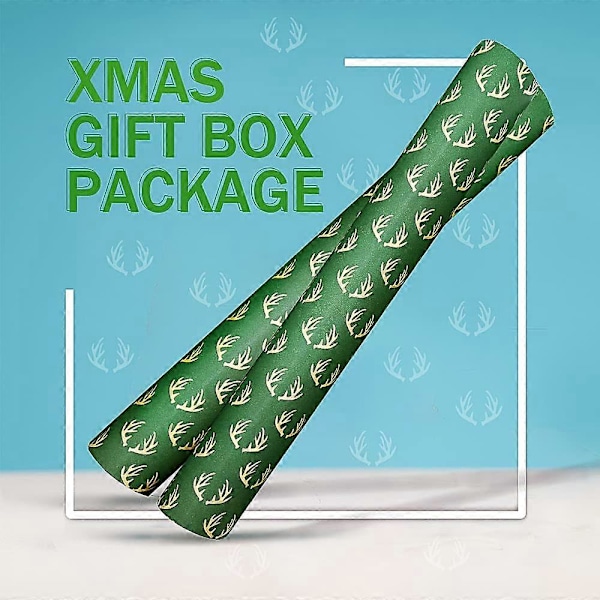 Presentpapper på rulle, 50x70cm, Stor rulle med julklappspapper, Återvinningsbart kraftpapper