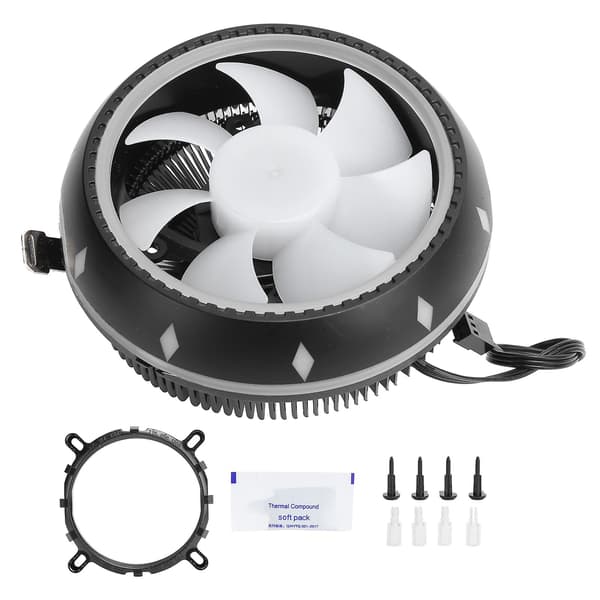 RGB CPU Køler Desktop Værts Køleventilator Køleplade Støjsvage Computerforsyninger Q2 UFO