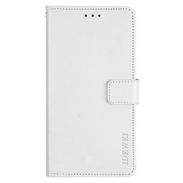 Stativfodral i Crazy Horse-texturläder för Samsung Galaxy A16 4G/5G - Vit