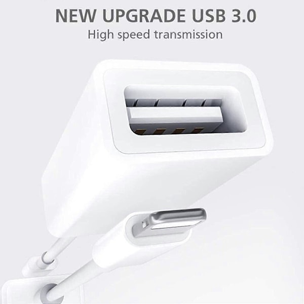 USB-kameraadapter OTG-kontaktkabel för Apple iPhone eller Android