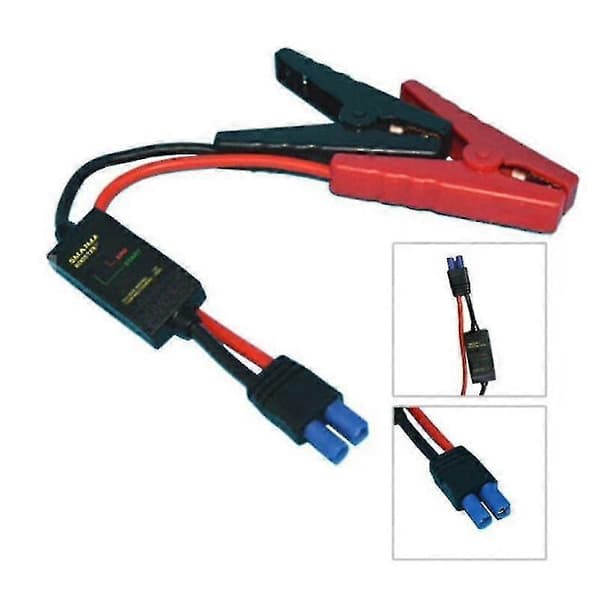 12v 200a-500a Intelligent Booster Cable Smart Ec5 Connector Bil Lastebil Nødstart Klemme