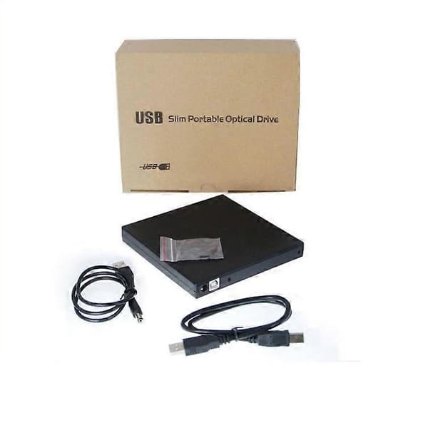 Portabel 12,7 mm optisk drivenhet USB-mobilkit USB2.0 bärbar extern SATA-serieport