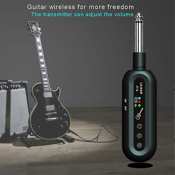 Trådløst gitarsystem UHF gitar sender mottaker gitarsystem for elektrisk gitar bass musikkinstrument