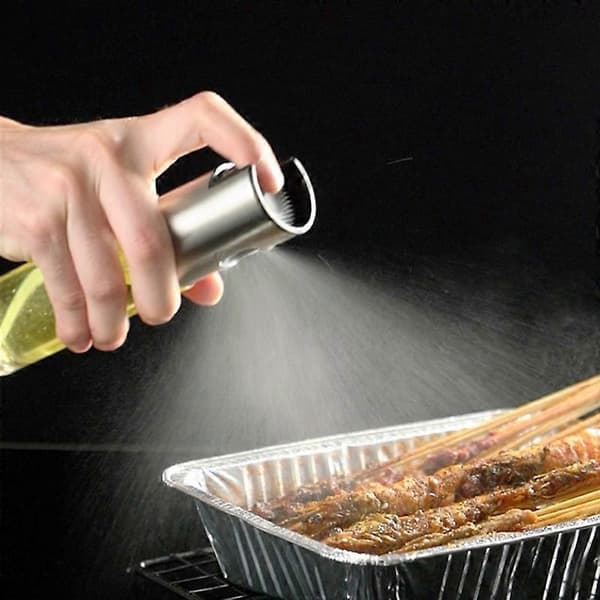 200 ml rustfri stål tryk lækagesikker olie sprayer dispenser flaske til BBQ